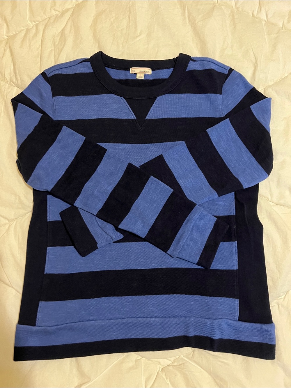GAP Women's Striped Cotton Crewneck Sweater